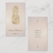 ゴールデンパイナップルデザイン 名刺 (正面/裏面)