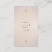 ゴールデンパイナップルデザイン 名刺 (裏面)