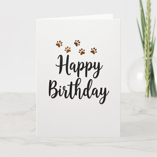 ゴールデンパウ 誕生日カード カード (正面)