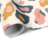 ゴールデンパステルレオパードスポット ラッピングペーパー (ロールコーナー)