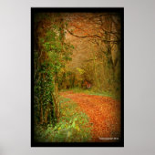 ゴールデンパスポスターのキツネ~ファンタジー ポスター (正面)