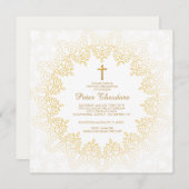 ゴールデンパターン招待状 招待状 (正面/裏面)