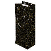 ゴールデンパターン05.bwブラックBG ワインギフトバッグ (裏面アングル)