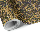 ゴールデンパターン09 bwブラックBG ラッピングペーパー (ロールコーナー)