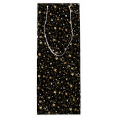 ゴールデンパターン10.bwブラックBG ワインギフトバッグ (裏面)