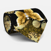 ゴールデンパターン16.bwブラックBG ネクタイ (ロール)