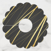 ゴールデンパターン1 ワイングラスタグ (正面)