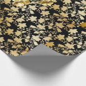 ゴールデンパターン21,bw.黒BG ラッピングペーパー (角)