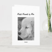 ゴールデンパップスノウ カード (裏面)