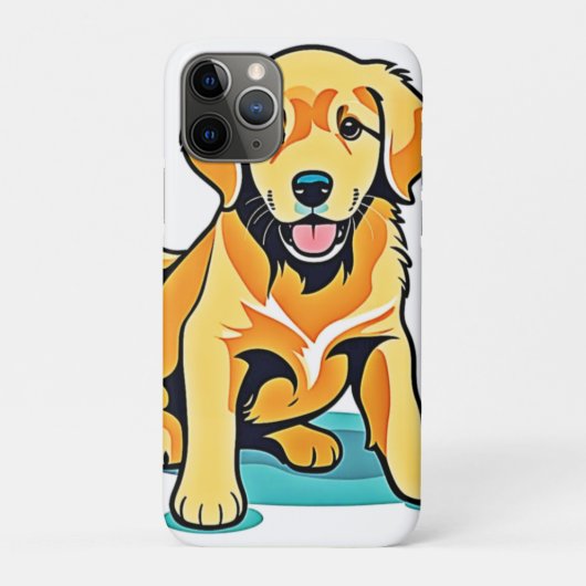 ゴールデンパップチャームデザイン Case-Mate iPhoneケース (裏)