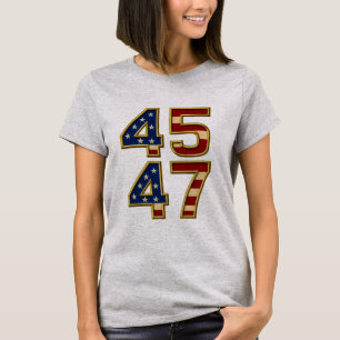 ゴールデンパトリオットパワー – 45はっきりしたおよび47 USA Tシャツ