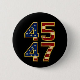 ゴールデンパトリオットパワー – 45はっきりした & 47 USAボタン 缶バッジ