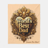 "ゴールデンパパラブ" フリースブランケット (正面)