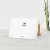 ゴールデンパパ誕生日ゴールデンリトリーバーかわいい詩 カード (裏面)