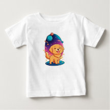 🐶🌌 ゴールデンパピー宇宙ナースリーTシャツ ✨⭐