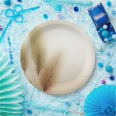 ゴールデンパンパスグラス ボヘミアンボホウェディング ペーパープレート (パーティー)