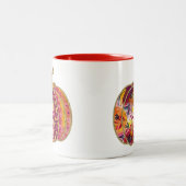 ゴールデンパンプキン&フローラデライトコーヒーマグ ツートーンマグカップ (中央)