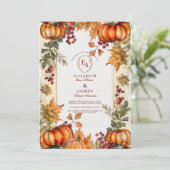 ゴールデンパンプキ素朴ン秋結婚の 招待状 (スタンド正面)