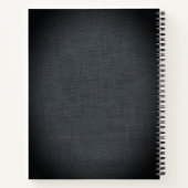 ゴールデンパーソナライズされたイニシャルノート ノートブック (裏面)