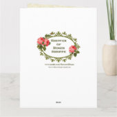 ゴールデンパーソナライズされたグリーティングカード カード (裏面)