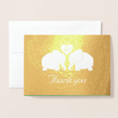 ゴールデンパーソナライズされたズゾレファンツ·ユー 箔カード (封筒付き正面)