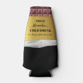 ゴールデンパーソナライズされたチケットチョコレート ボトルクーラー (正面)