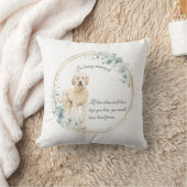 ゴールデンパーソナライズされたドードルメモリアル クッション (ブランケット)