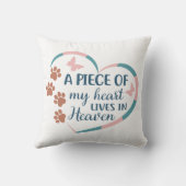 ゴールデンパーソナライズされたドードルメモリアル クッション (裏面)