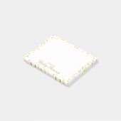 ゴールデンパーソナライズされたハートベビーシャワープランナー ポストイット (アングル)