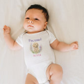 ゴールデンパーソナライズされたモダンレトリエバーパピー ベビーボディスーツ