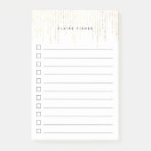 ゴールデンパーソナライズされたライト一覧 ポストイット (正面)