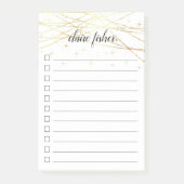 ゴールデンパーソナライズされたライト一覧 ポストイット (正面)