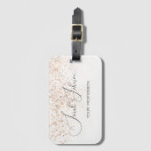 ゴールデンパーソナライズされたレインネーム/ラゲージタグ ラゲッジタグ (正面縦)