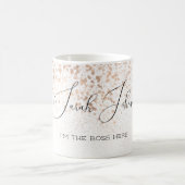 ゴールデンパーソナライズされたレイン私はここにいるボス コーヒーマグカップ (中央)