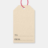 ゴールデンパーソナライズされたレトリエバードッグホリデーギフトラベル ギフトタグ (裏面)