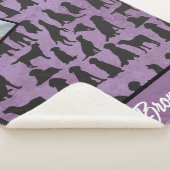 ゴールデンパーソナライズされたレトリエバーパターン シェルパブランケット (3/4)