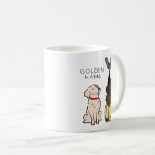 ゴールデンパーソナライズされたレリーバマコーヒーマグ コーヒーマグカップ (正面右)