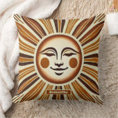 ゴールデンパーソナライズされたヴィンテージボホサンギフト クッション (ブランケット)