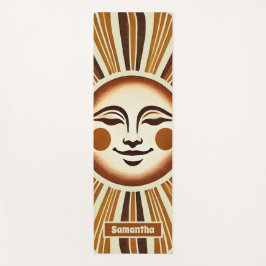 ゴールデンパーソナライズされたヴィンテージボホサンギフト ヨガマット