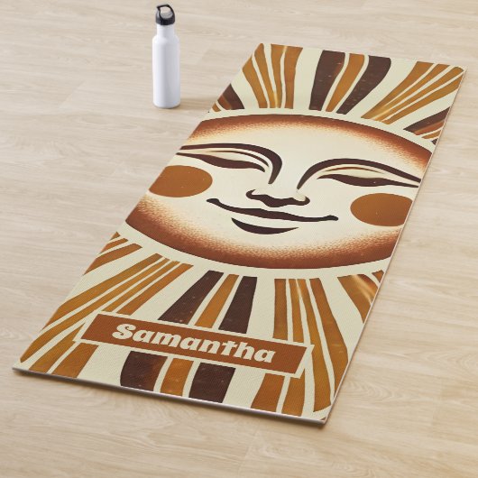 ゴールデンパーソナライズされたヴィンテージボホサンギフト ヨガマット (インサイチュ)