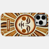 ゴールデンパーソナライズされたヴィンテージボホサンギフト Case-Mate iPhoneケース (裏面 (横))