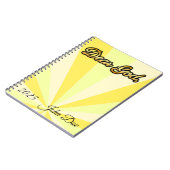 ゴールデンパーソナライズされた祈りの言葉ジャーナル ノートブック (左側)