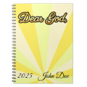 ゴールデンパーソナライズされた祈りの言葉ジャーナル ノートブック (正面)