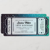 ゴールデンパーティチケット招待状 招待状 (正面/裏面)