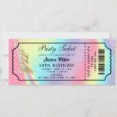 ゴールデンパーティーチケット招待状 招待状 (正面)