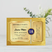 ゴールデンパーティーチケット招待状 招待状 (スタンド正面)