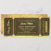 ゴールデンパーティーチケット招待状 招待状 (正面/裏面)