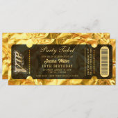 ゴールデンパーティーチケット招待状 招待状 (正面/裏面)