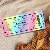 ゴールデンパーティーチケット招待状 招待状