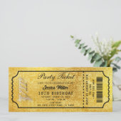 ゴールデンパーティーチケット招待状 招待状 (スタンド正面)